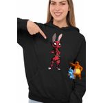 Fashion, accesorii si bijuterii - Femei - Imbracaminte femei - Hanorace femei - Hanorac Femei Zootopia Judy Deadpool, negru, marime XL - Infinity.ro