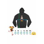 Fashion, accesorii si bijuterii - Femei - Imbracaminte femei - Hanorace femei - Hanorac Femei Labubu Mickey Mouse, negru, marime 2XL - Infinity.ro