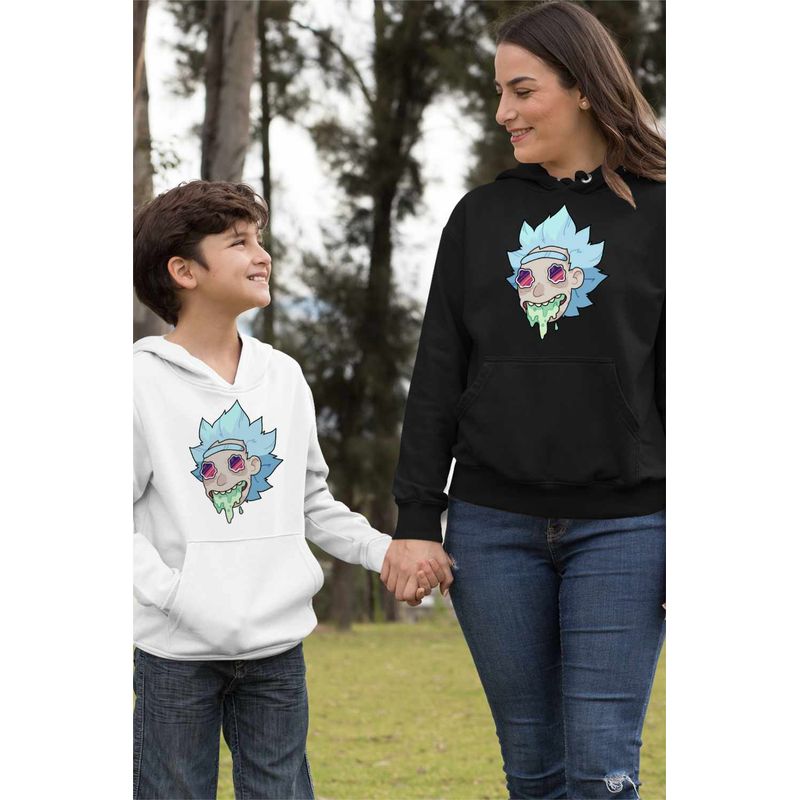 Fashion, accesorii si bijuterii - Femei - Imbracaminte femei - Hanorace femei - Hanorac Femei Rick and Morty Legend, negru, marime M - Infinity.ro