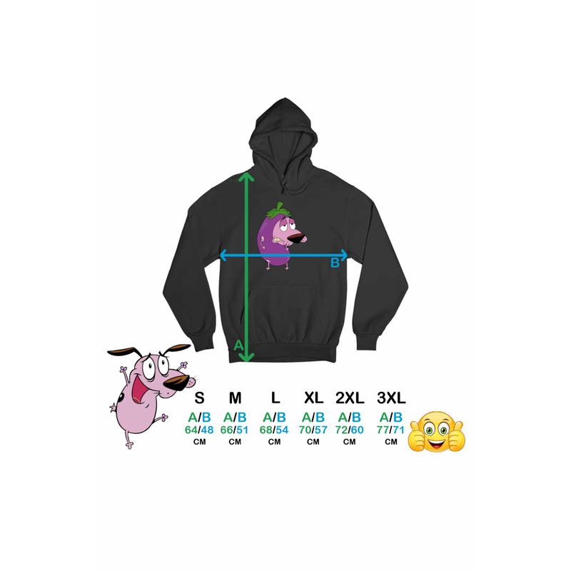 Fashion, accesorii si bijuterii - Femei - Imbracaminte femei - Hanorace femei - Hanorac Femei Curaj Cainele cel Fricos Vanata Cartoon, negru, marime S - Infinity.ro