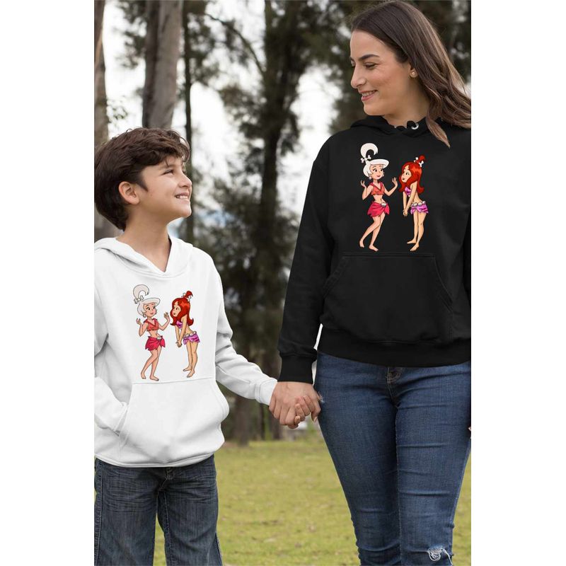Fashion, accesorii si bijuterii - Femei - Imbracaminte femei - Hanorace femei - Hanorac Femei Familia Jetson Judy Epoca de Piatra, negru, marime M - Infinity.ro