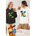 Fashion, accesorii si bijuterii - Femei - Imbracaminte femei - Hanorace femei - Hanorac Femei Robin Haideti Tineri Titani, alb, marime XL - Infinity.ro