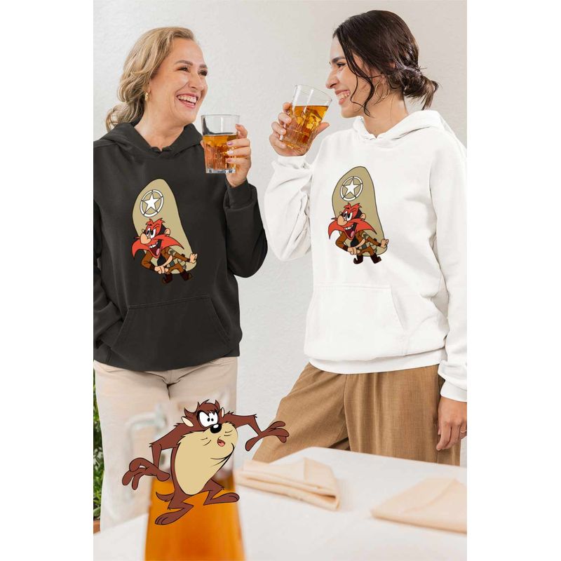Fashion, accesorii si bijuterii - Femei - Imbracaminte femei - Hanorace femei - Hanorac Femei Yosemite Sam Serif Looney Tunes, alb, marime 3XL - Infinity.ro
