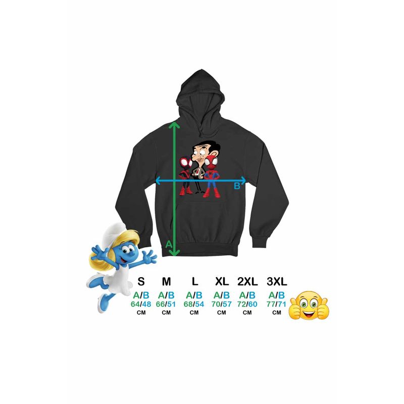 Fashion, accesorii si bijuterii - Femei - Imbracaminte femei - Hanorace femei - Hanorac Femei Mr Bean Paienjenel Spiderman, negru, marime XL - Infinity.ro