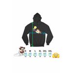 Fashion, accesorii si bijuterii - Femei - Imbracaminte femei - Hanorace femei - Hanorac Femei Taz Tweety Diavol Chibi Bebelusi, negru, marime M - Infinity.ro