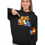 Fashion, accesorii si bijuterii - Femei - Imbracaminte femei - Hanorace femei - Hanorac Femei Ursuletul Winnie the Pooh Familie Puh, negru, marime 3XL - Infinity.ro
