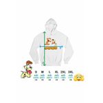 Fashion, accesorii si bijuterii - Femei - Imbracaminte femei - Hanorace femei - Hanorac Femei Garfield Odie Limba Pisica Catel Desene, alb, marime L - Infinity.ro