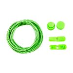 Casa si Gradina - Decoratiuni - DIY - Articole mercerie - Set 2 sireturi elastice reflectorizante Crisalida, lungime 120 cm, Verde neon - Infinity.ro