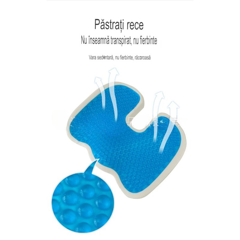 Ingrijire personala si Cosmetice - Sanatate si wellness - Aparate medicale - Suporturi ortopedice si orteze - Perna ortopedica pentru sezut din spuma cu memorie si gel racoritor Arvada ErgoSupport, dimensiuni - Infinity.ro