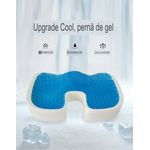 Ingrijire personala si Cosmetice - Sanatate si wellness - Aparate medicale - Suporturi ortopedice si orteze - Perna ortopedica pentru sezut din spuma cu memorie si gel racoritor Arvada ErgoSupport, dimensiuni - Infinity.ro