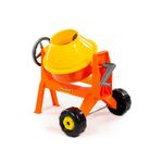 Jucarii, Copii si Bebe - Jucarii si jocuri - Vehicule si jucarii cu telecomanda - Utilaje constructie de jucarie - Mini Betoniera de Jucarie Polesie 28 cm, Tambur Rotativ cu Manivela, Sistem de Inclinare, Roti de Deplasare, 3 ani+ - Infinity.ro