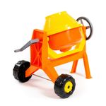 Jucarii, Copii si Bebe - Jucarii si jocuri - Vehicule si jucarii cu telecomanda - Utilaje constructie de jucarie - Mini Betoniera de Jucarie Polesie 28 cm, Tambur Rotativ cu Manivela, Sistem de Inclinare, Roti de Deplasare, 3 ani+ - Infinity.ro