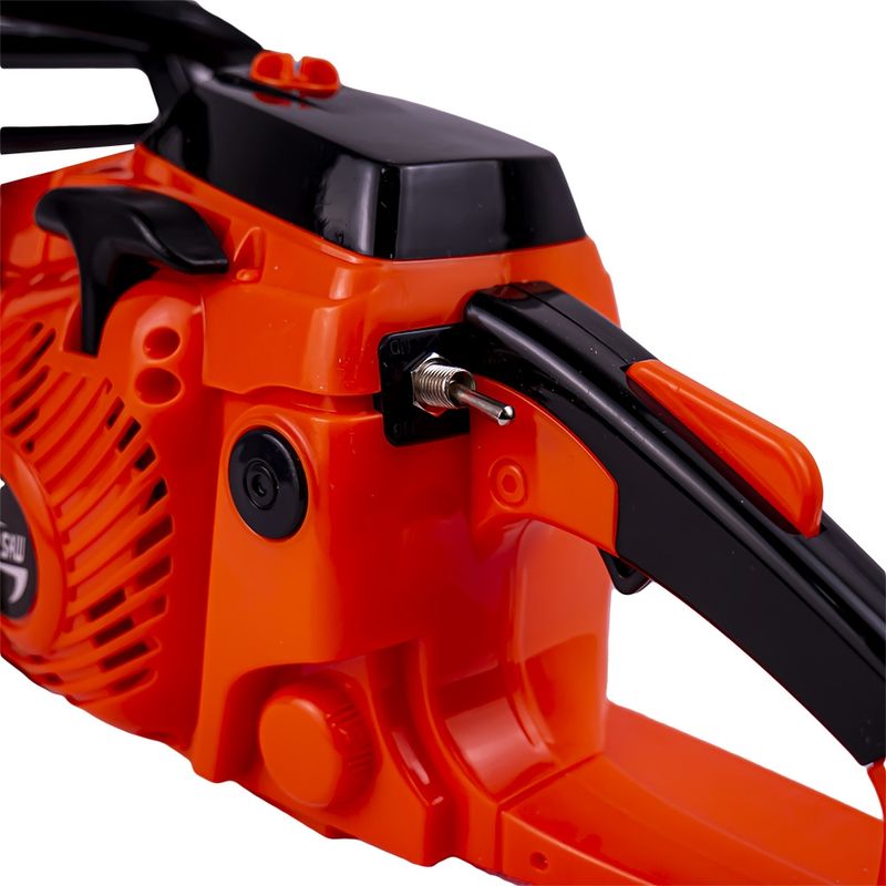 Jucarii, Copii si Bebe - Jucarii si jocuri - Jucarii de rol - Ateliere si bancuri de lucru - Drujba de Jucarie cu Baterii 39 cm, Lant Rotativ din Cauciuc, Efecte Sonore Realiste si Maneta cu Soc - Infinity.ro