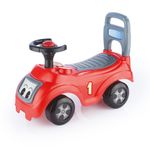 Jucarii, Copii si Bebe - Jucarii si jocuri - Jucarii de exterior - Masinute si vehicule pentru copii - Masinuta fara Pedale Dolu Rosu, Ride-On 2 in 1 cu Claxon pe Volan, Utilizabila ca Premergator, Max 25 kg, 12 luni+ - Infinity.ro
