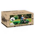 Jucarii, Copii si Bebe - Jucarii si jocuri - Jucarii de exterior - Masinute si vehicule pentru copii - Tractor cu Pedale si Remorca Detasabila Dolu Verde 143 cm, Volan cu Claxon, Transmisie cu Lant Protejata - Infinity.ro
