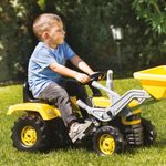 Jucarii, Copii si Bebe - Jucarii si jocuri - Jucarii de exterior - Masinute si vehicule pentru copii - Tractor cu Pedale si Cupa Excavator Dolu 113 cm, Volan cu Claxon, Manevrare Usor de Folosit, Jucarie de Exterior Copii - Infinity.ro