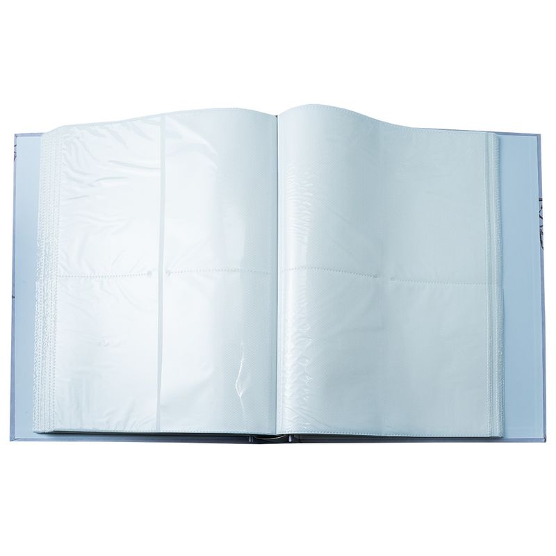 Market - Cadouri - Rame si albume foto - Album Foto Capacitate Mare 400 Poze Format 10x15 cm cu Toc de Protectie, Grafica Eleganta cu Flori si Detalii Metalizate - Infinity.ro