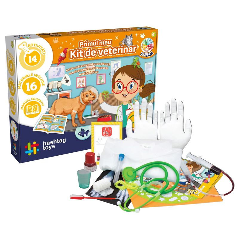 Jucarii, Copii si Bebe - Jucarii si jocuri - Jucarii & jocuri educative - Seturi de artizanat - PRIMUL MEU KIT DE VETERINAR - Infinity.ro
