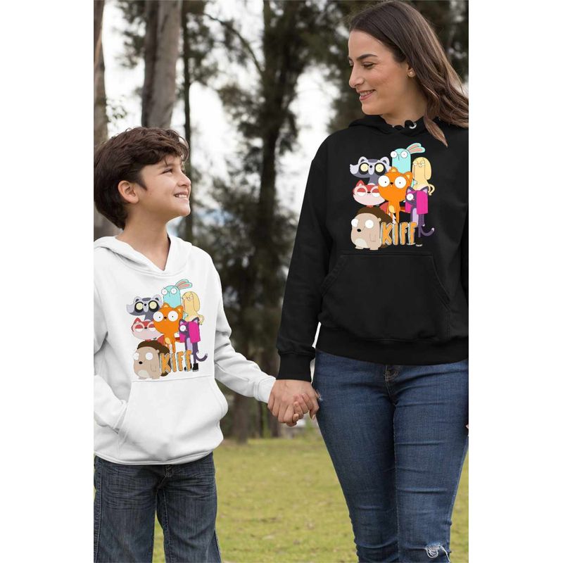 Fashion, accesorii si bijuterii - Femei - Imbracaminte femei - Hanorace femei - Hanorac Femei Kiff Toata Echipa, negru, marime S - Infinity.ro