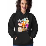 Fashion, accesorii si bijuterii - Femei - Imbracaminte femei - Hanorace femei - Hanorac Femei Kiff Toata Echipa, negru, marime S - Infinity.ro