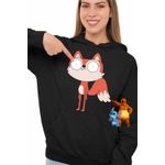 Fashion, accesorii si bijuterii - Femei - Imbracaminte femei - Hanorace femei - Hanorac Femei Candle Fox Kiff Dublat, negru, marime S - Infinity.ro