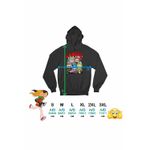 Fashion, accesorii si bijuterii - Femei - Imbracaminte femei - Hanorace femei - Hanorac Femei Labubu Supereroi Marvel, negru, marime S - Infinity.ro