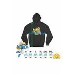 Fashion, accesorii si bijuterii - Femei - Imbracaminte femei - Hanorace femei - Hanorac Femei Familia Green la Oras Desene, negru, marime S - Infinity.ro