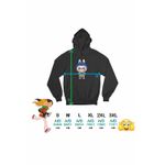 Fashion, accesorii si bijuterii - Femei - Imbracaminte femei - Hanorace femei - Hanorac Femei Labubu Batman Batroti, negru, marime S - Infinity.ro