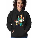 Fashion, accesorii si bijuterii - Femei - Imbracaminte femei - Hanorace femei - Hanorac Femei Phinead Ferb Toata Trupa Desen Animat, negru, marime S - Infinity.ro