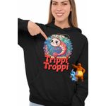 Fashion, accesorii si bijuterii - Femei - Imbracaminte femei - Hanorace femei - Hanorac Femei Meme Trippi Troppi Brainrot, negru, marime S - Infinity.ro