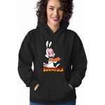 Fashion, accesorii si bijuterii - Femei - Imbracaminte femei - Hanorace femei - Hanorac Femei Draculas Vampirul Iepuras, negru, marime S - Infinity.ro