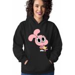 Fashion, accesorii si bijuterii - Femei - Imbracaminte femei - Hanorace femei - Hanorac Femei Gumball Anais Watterson, negru, marime S - Infinity.ro