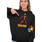 Fashion, accesorii si bijuterii - Femei - Imbracaminte femei - Hanorace femei - Hanorac Femei Iron Man Marvel, negru, marime S - Infinity.ro