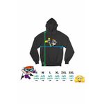 Fashion, accesorii si bijuterii - Femei - Imbracaminte femei - Hanorace femei - Hanorac Femei Laboratorul Dexter Dee Dee Eprubeta, negru, marime S - Infinity.ro