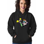 Fashion, accesorii si bijuterii - Femei - Imbracaminte femei - Hanorace femei - Hanorac Femei Laboratorul Dexter Dee Dee Eprubeta, negru, marime S - Infinity.ro