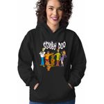 Fashion, accesorii si bijuterii - Femei - Imbracaminte femei - Hanorace femei - Hanorac Femei ScoobyDoo Mister Rezolvat All Gang, negru, marime S - Infinity.ro