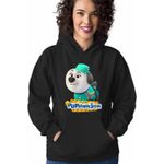 Fashion, accesorii si bijuterii - Femei - Imbracaminte femei - Hanorace femei - Hanorac Femei Pupstruction Luna Catelusi Constructori Meseriasi, negru, marime S - Infinity.ro