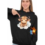 Fashion, accesorii si bijuterii - Femei - Imbracaminte femei - Hanorace femei - Hanorac Femei Taur Baby Zodiac Horoscop Taurus Astrologie, negru, marime S - Infinity.ro