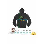 Fashion, accesorii si bijuterii - Femei - Imbracaminte femei - Hanorace femei - Hanorac Femei Daffy Duck Minecraft Creeper, negru, marime S - Infinity.ro