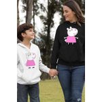 Fashion, accesorii si bijuterii - Femei - Imbracaminte femei - Hanorace femei - Hanorac Femei Oaia Suzy Purcelusa Peppa Pig, negru, marime S - Infinity.ro