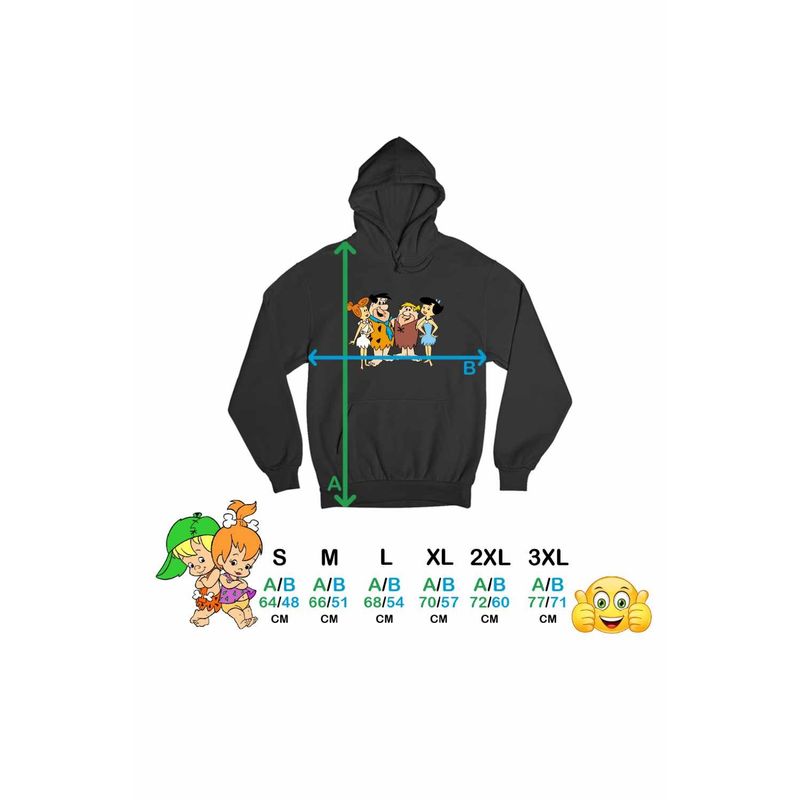 Fashion, accesorii si bijuterii - Femei - Imbracaminte femei - Hanorace femei - Hanorac Femei Familia Flinstone Friends Barney Betty Fred Wilma, negru, marime S - Infinity.ro