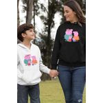 Fashion, accesorii si bijuterii - Femei - Imbracaminte femei - Hanorace femei - Hanorac Femei Purcelusa Peppa Pig Familia, negru, marime S - Infinity.ro