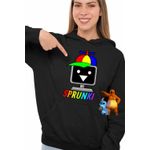 Fashion, accesorii si bijuterii - Femei - Imbracaminte femei - Hanorace femei - Hanorac Femei Sprunki MrFun Music Game, negru, marime S - Infinity.ro