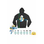 Fashion, accesorii si bijuterii - Femei - Imbracaminte femei - Hanorace femei - Hanorac Femei Strumfita Dans Strumfii Strumpfita, negru, marime S - Infinity.ro