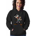 Fashion, accesorii si bijuterii - Femei - Imbracaminte femei - Hanorace femei - Hanorac Femei Laboratorul lui Dexter Mandark Geniu Nebun, negru, marime S - Infinity.ro