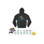 Fashion, accesorii si bijuterii - Femei - Imbracaminte femei - Hanorace femei - Hanorac Femei Laboratorul lui Dexter Mandark Geniu Nebun, negru, marime S - Infinity.ro