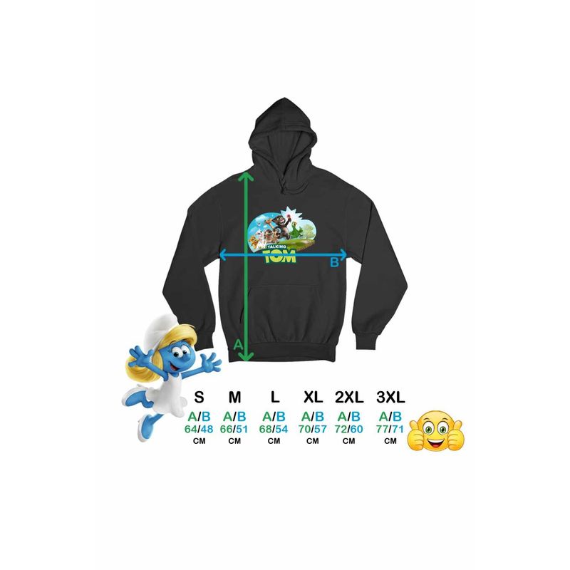 Fashion, accesorii si bijuterii - Femei - Imbracaminte femei - Hanorace femei - Hanorac Femei My Talking Tom All Team, negru, marime S - Infinity.ro