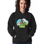 Fashion, accesorii si bijuterii - Femei - Imbracaminte femei - Hanorace femei - Hanorac Femei My Talking Tom All Team, negru, marime S - Infinity.ro