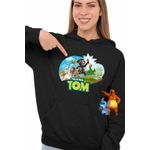 Fashion, accesorii si bijuterii - Femei - Imbracaminte femei - Hanorace femei - Hanorac Femei My Talking Tom All Team, negru, marime S - Infinity.ro