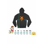 Fashion, accesorii si bijuterii - Femei - Imbracaminte femei - Hanorace femei - Hanorac Femei Garfield Zgarieturi Pisica, negru, marime S - Infinity.ro